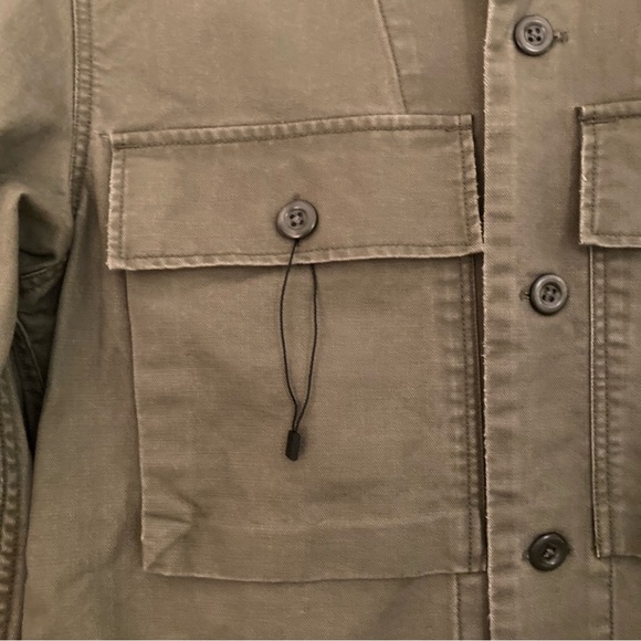All Saints Green Lightweight Shirt Jacket - Picture 4 of 9